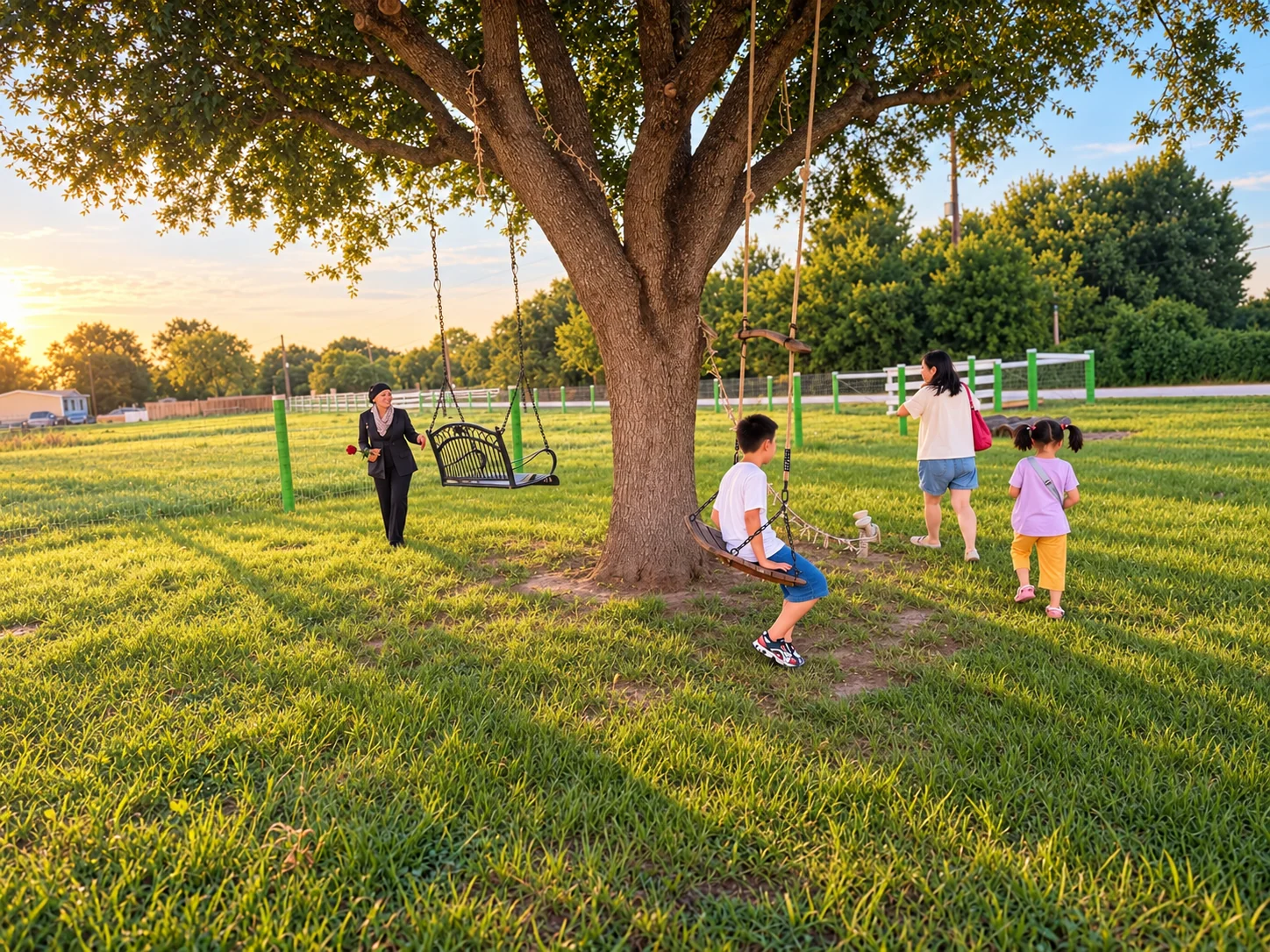 Guests enjoying the Big Prayer Museum grounds during the Summer Gala